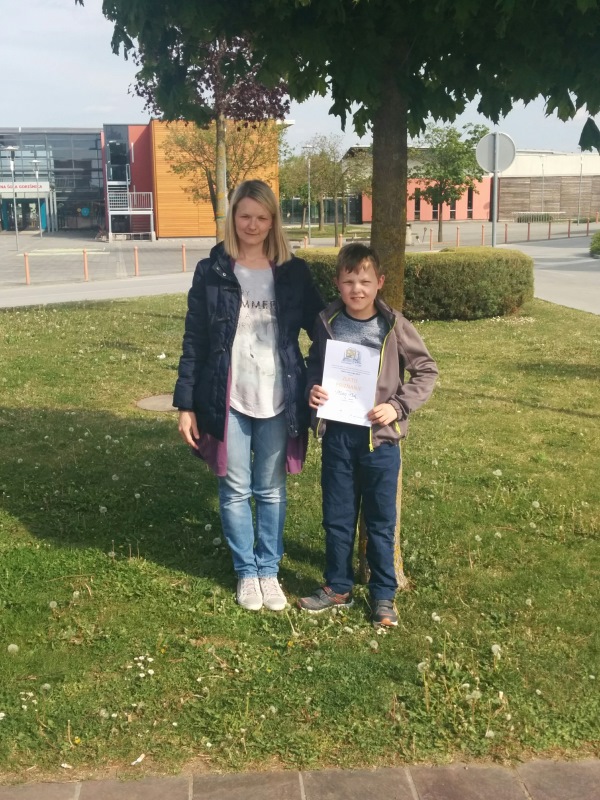 Petošolec Matej Pleh med najboljšimi matematiki v državi, foto: OŠ Stanka Vraza Ormož